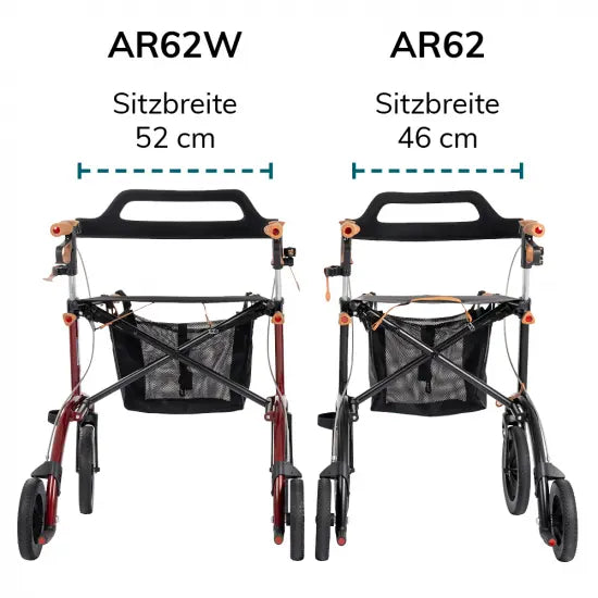 Leichtgewichtrollator AR Wide im Komplettpaket von SALJOL