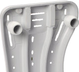 Detailansicht der Unterseite des Badebretts Benny von Drive Medical mit verstellbaren Befestigungsschrauben zur sicheren Anpassung an die Wannenbreite.