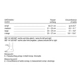 Größentabelle SANIDA® COMFORT Fußbandage