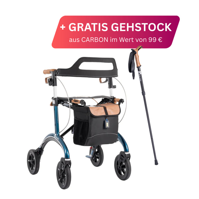 Carbon Rollator von Saljol in Blau