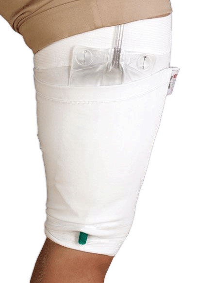 Oberschenkelstulpe für Urinbeutel-Träger