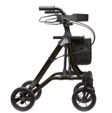 Sanida Rollator in schwarz seitliche Ansicht