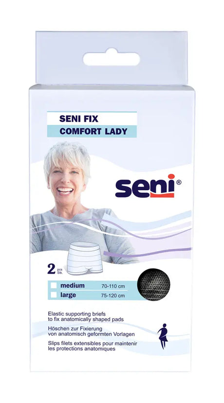 Fixierhose Seni Fix Comfort Lady schwarz Verpackung