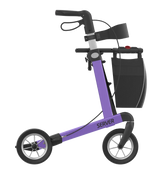 Rehasense Leichtgewicht-Rollator Server aus Aluminium in Violett - Seitenansicht