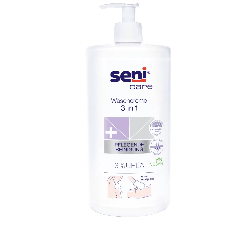 Seni Care Waschcreme 3in1 mit 3% Urea