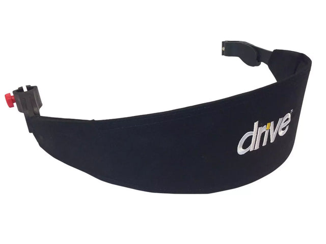 Drive Medical Rückengurt für Rollator Migo in Schwarz – stabiles Zubehörteil mit Logo-Aufdruck für mehr Sitzkomfort und Sicherheit