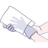 SENI Care Waschhandschuhe unfoliert, 50 Stück